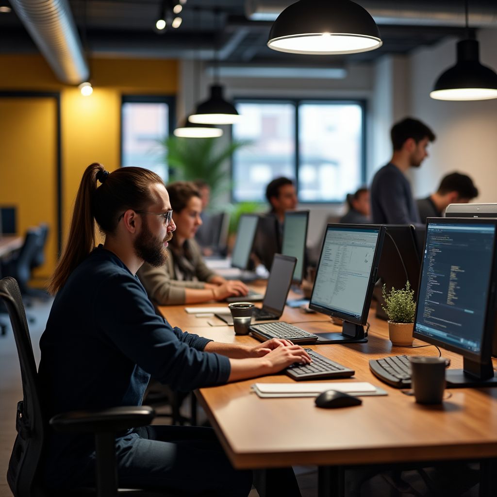 Equipo de startup tecnológica